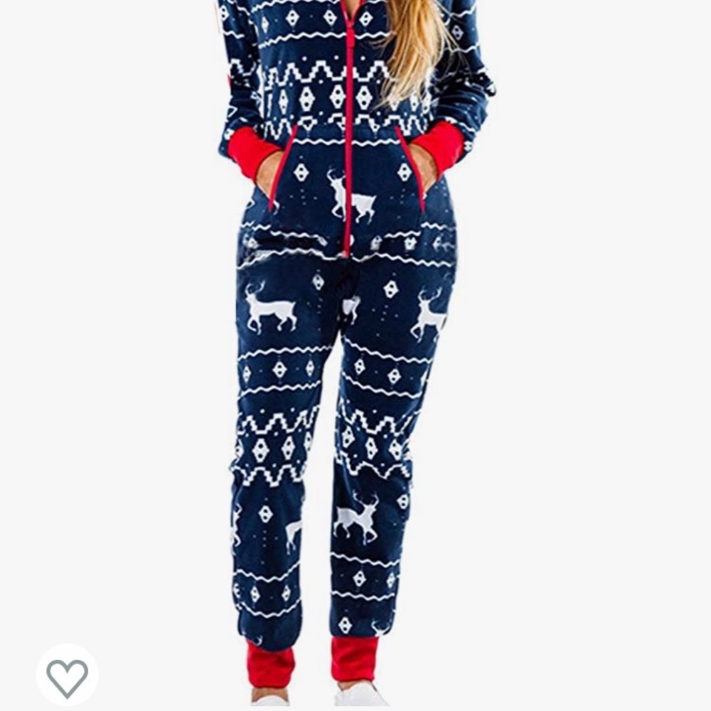 Womens deer print onesie